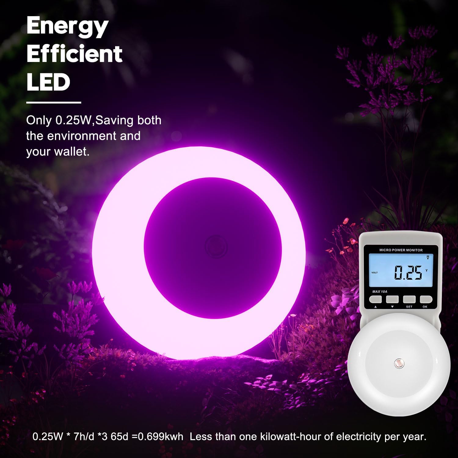 fesnne Night Light, Night Lights Plug into Wall, Dusk to Dawn Sensor, Pink Led Night Light 0.5W, 8 Pack Nightlight for Adults, Bedroom…