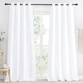 NICETOWN Room Darkening Window Treatment Long Curtain, Pure White, Single Panel, 55 by 90, Energy Smart Thermal Insulated Block Out…