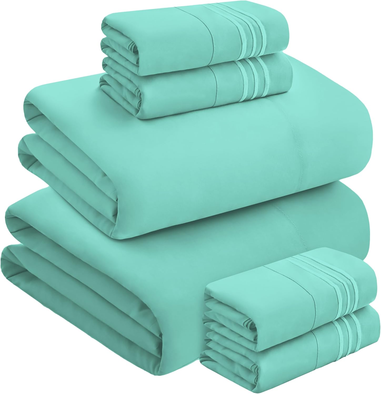 MocassiLuxuryBedding Mocassi Luxury 6-Piece Sheet Set, Ultra Soft 1800 Hotel Quality Microfiber Sheet Set, Fits Mattresses Up to 18 to 24 I…
