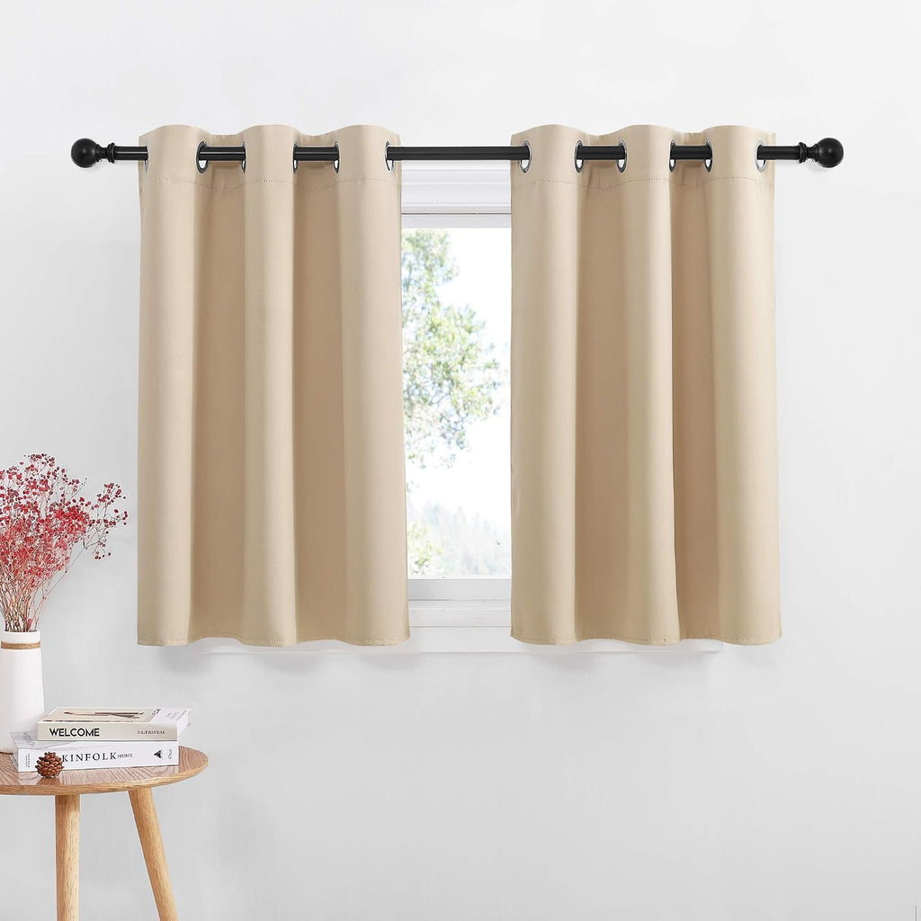 NICETOWN Small Kitchen Windows Curtains - Blackout Functional Thermal Insulated Window Treatment Curtains/Drapes, Home Christmas…