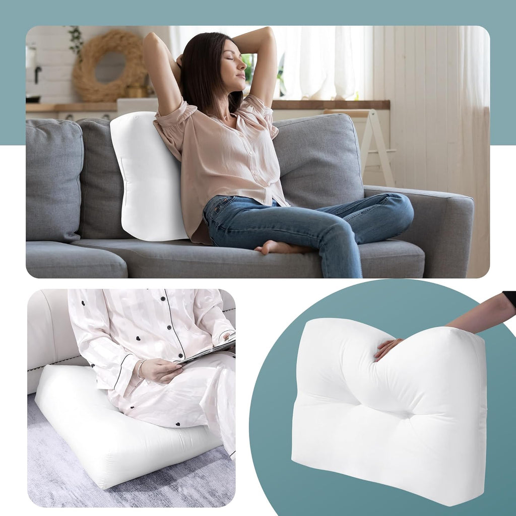 HOMBYS Shredded Foam Sofa Back Cushions, Supportive Back Cushion Replacement for Couch, Stuffing Filling Lumbar Support Pillow for Couch…