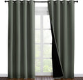Nicetown 100% Blackout Curtains 86 inches Long, Pair of Energy Smart & Noise Blocking Out Drapes for Baby Room Window, Thermal Insulated Gu…