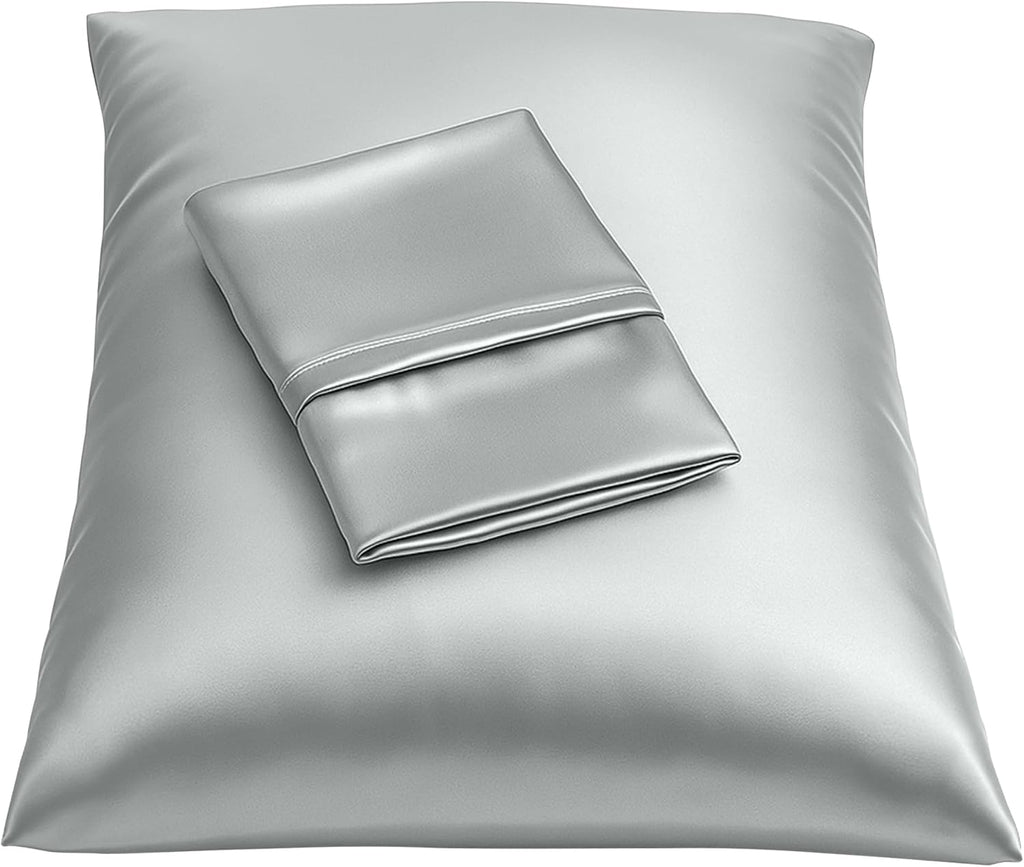 Blissford Satin Pillowcase with Zipper, for Hair and fabric comfort, Feels Soft and Cool Like a Silk Pillowcase, Satin Pillow Cases 2…