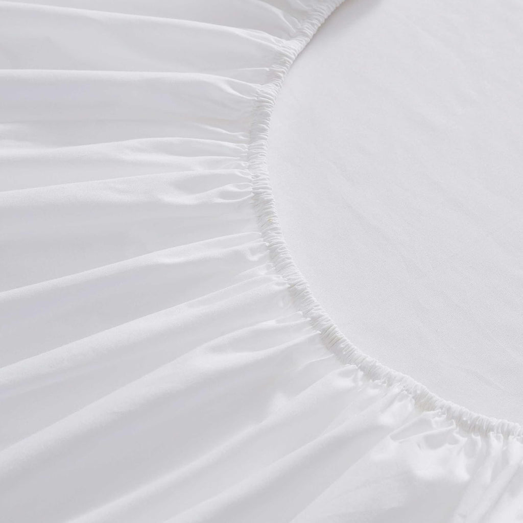 MarthaStewart Martha Stewart - King Size Sheets Set, Crisp & Tailored Cooling Sheets w/a Naturally Smooth Cotton Percale Lightweight Feel -…