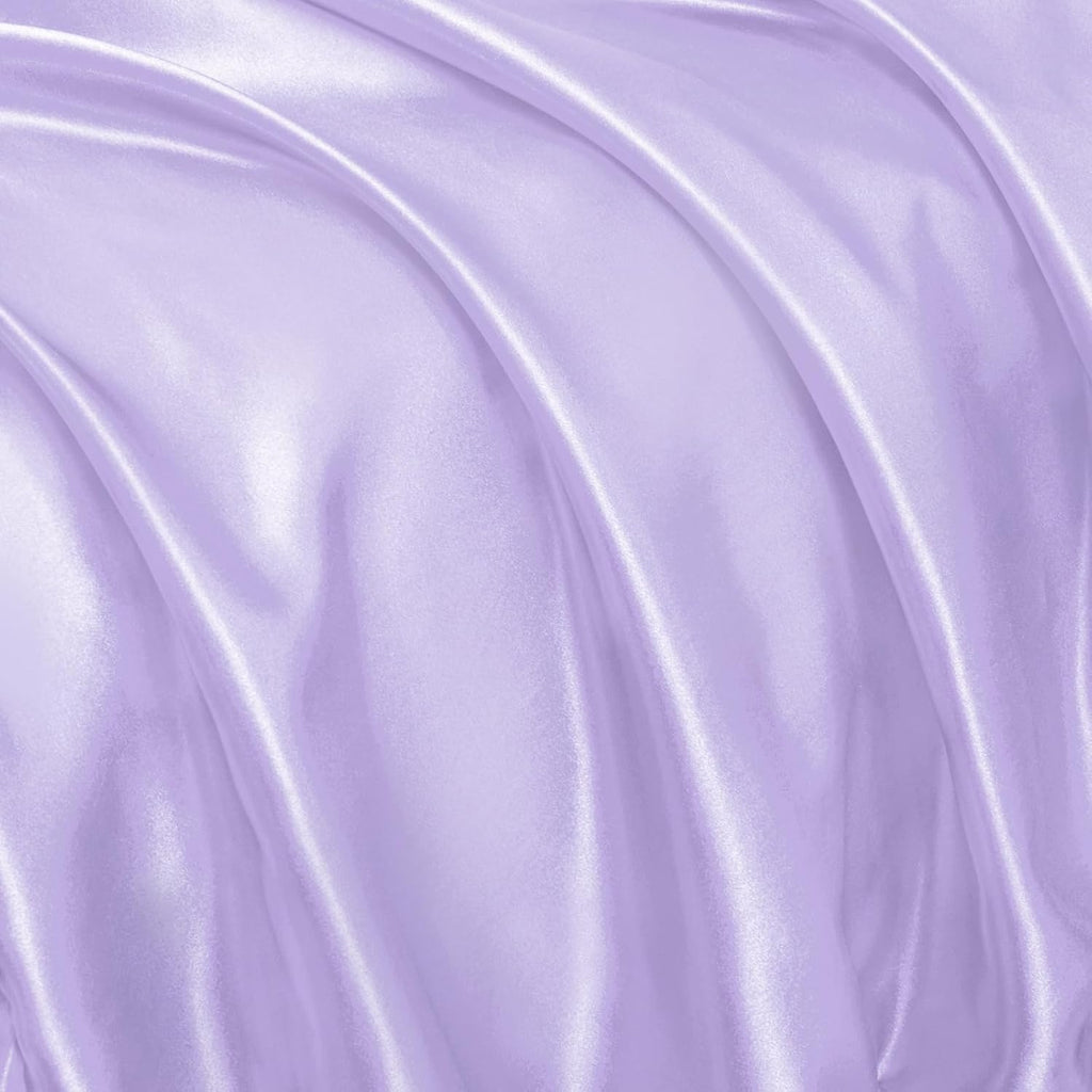 Homiest Ruffle Euro Sham Covers 26x26 Inch Set of 2, Lavender Satin Pillow Shams with 3 Inch Wide Decorative Ruffled, European Square…