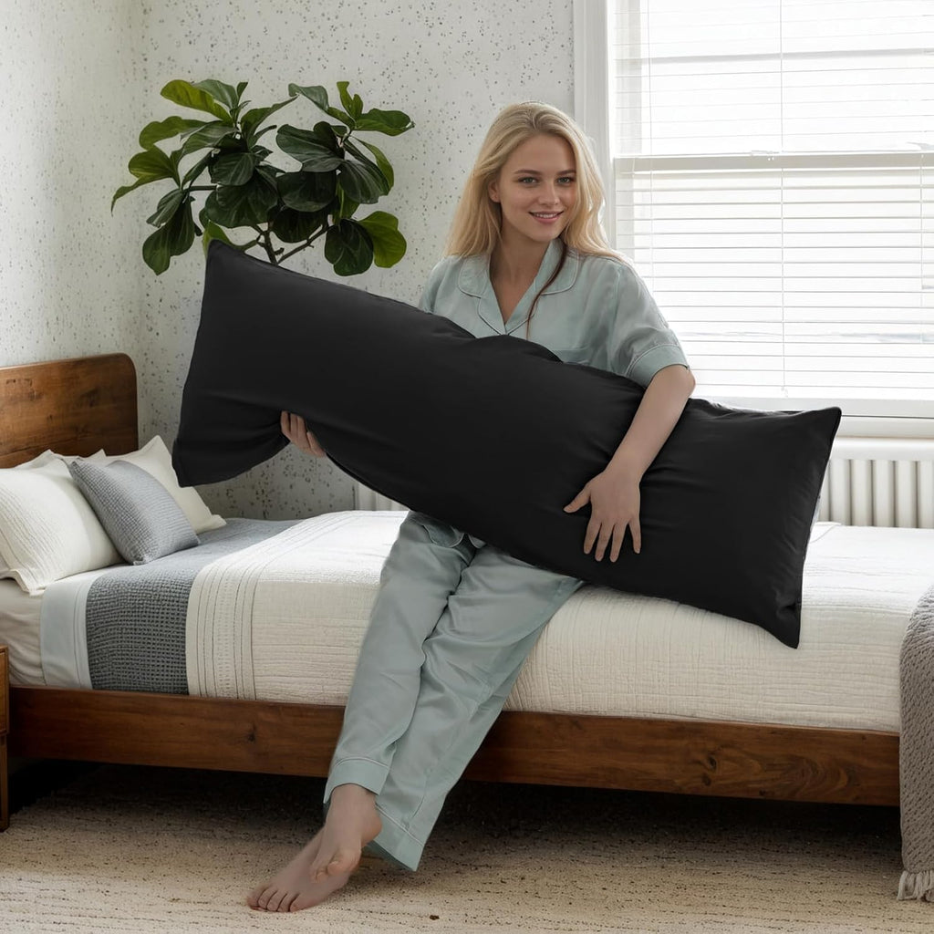TELUS Body Cooling Pillow Case Cover, Bamboo Rayon Pillowcases with Zipper Closure, Cool and Breathable Pillow Case for Hot Sleepers and…