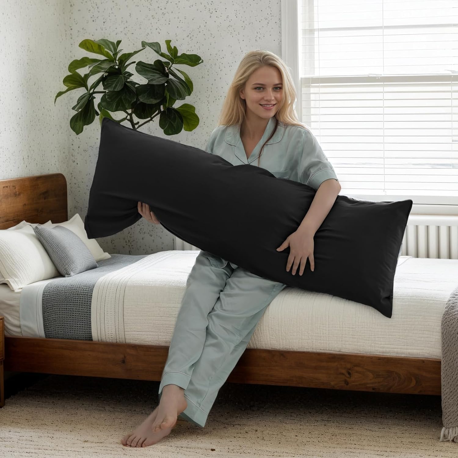 TELUS Body Cooling Pillow Case Cover, Bamboo Rayon Pillowcases with Zipper Closure, Cool and Breathable Pillow Case for Hot Sleepers and…