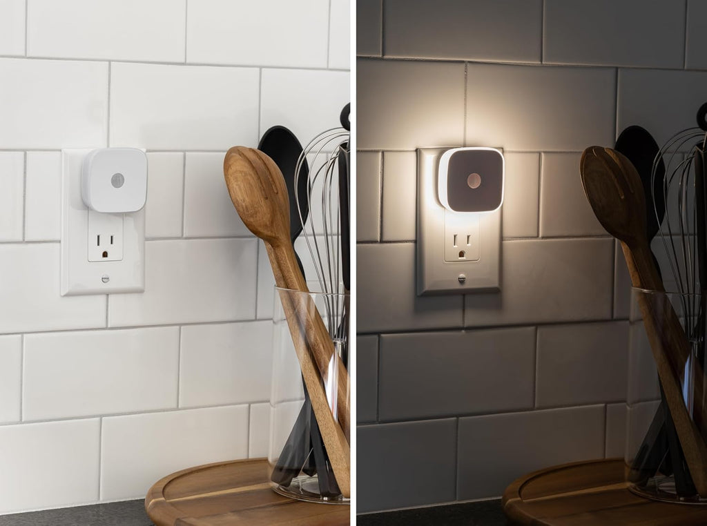 Energizer LED Motion Sensor Night Lights Plug Into Wall Dusk to Dawn Sensor Home Decor Apartment Essentials Ambient Lighting Nightlight…