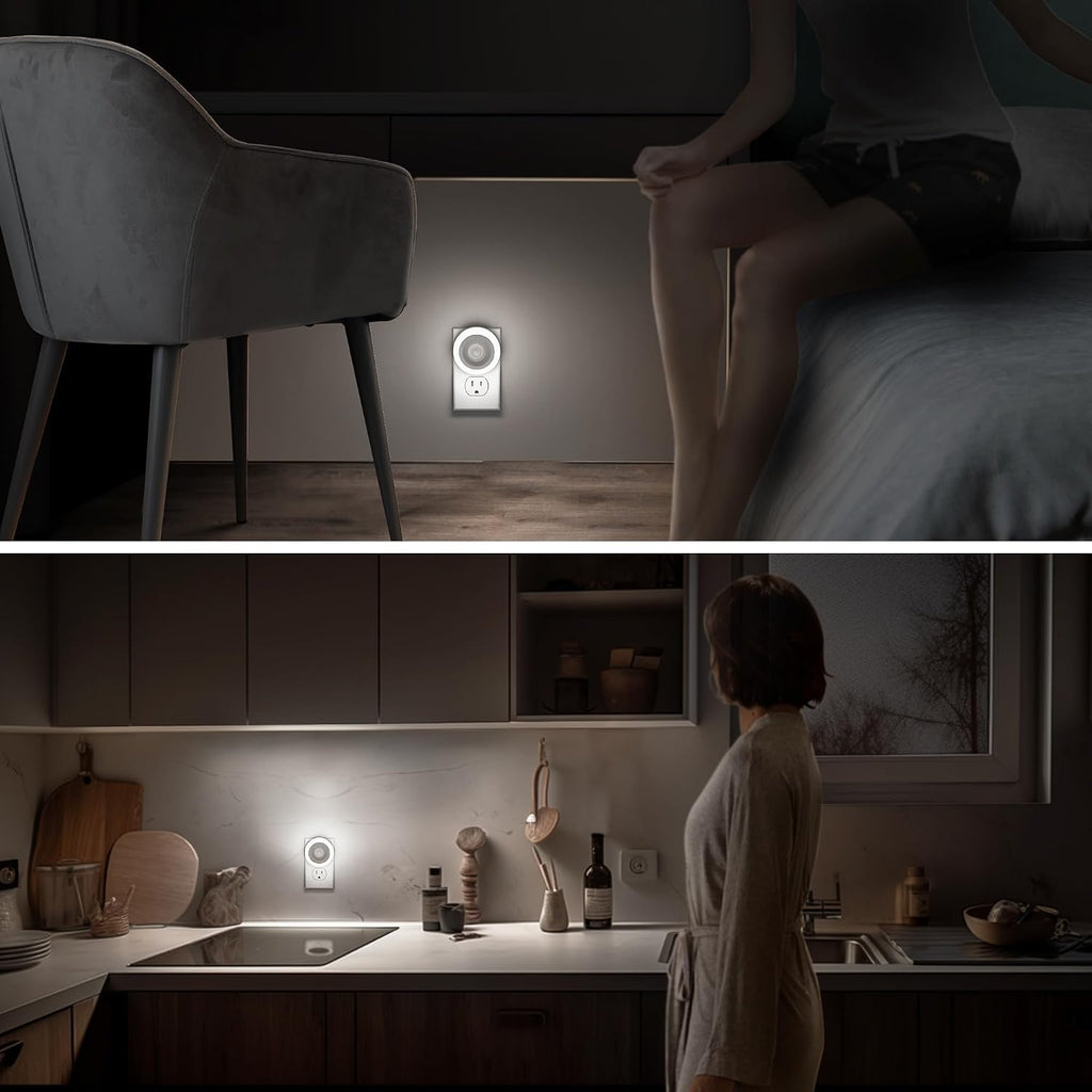Briignite Motion Sensor Night Light, [2 Pack] Night Lights Plug into Wall, Auto On/Off Motion Activation Nightlight, Energy-Saving 0.6W…