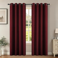 Joydeco Blackout Curtains 120 inches Long 2 Panels Set, Thermal Insulated Long Curtains 2 Burg, Room Darkening Grommet Drapes for Bedroom L…