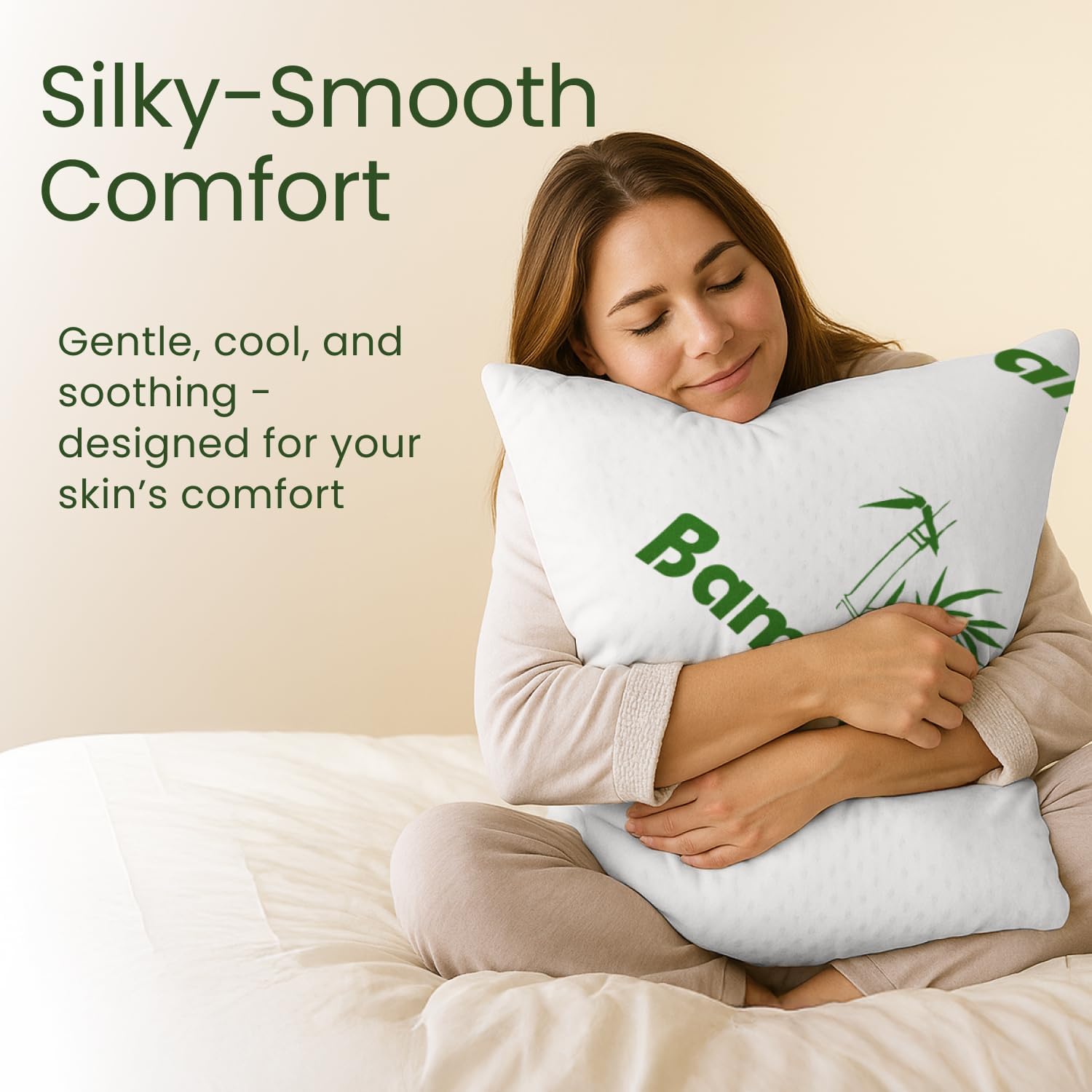 Memory Foam Pillows Queen Size Set of 2 - Cooling Bed Pillows for Sleeping - Back, Stomach, Side Sleeper Firm, Comfy Cool Shredded - 2…