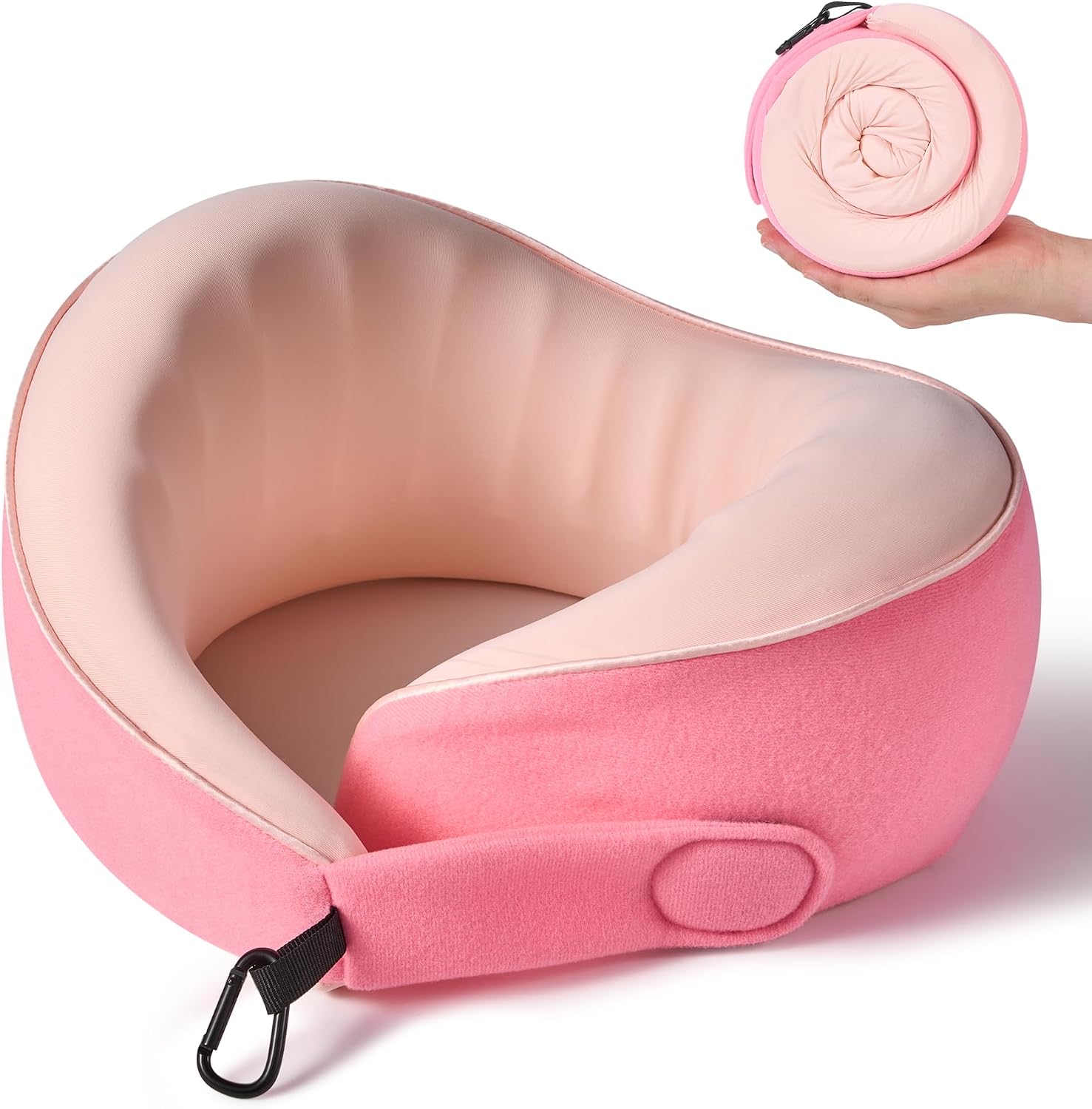 KPNEOL Travel Pillow, 100% Pure Memory Foam Travel Neck Pillow Airplane Neck Support Ergonomic Design for Traveling Suitable for…