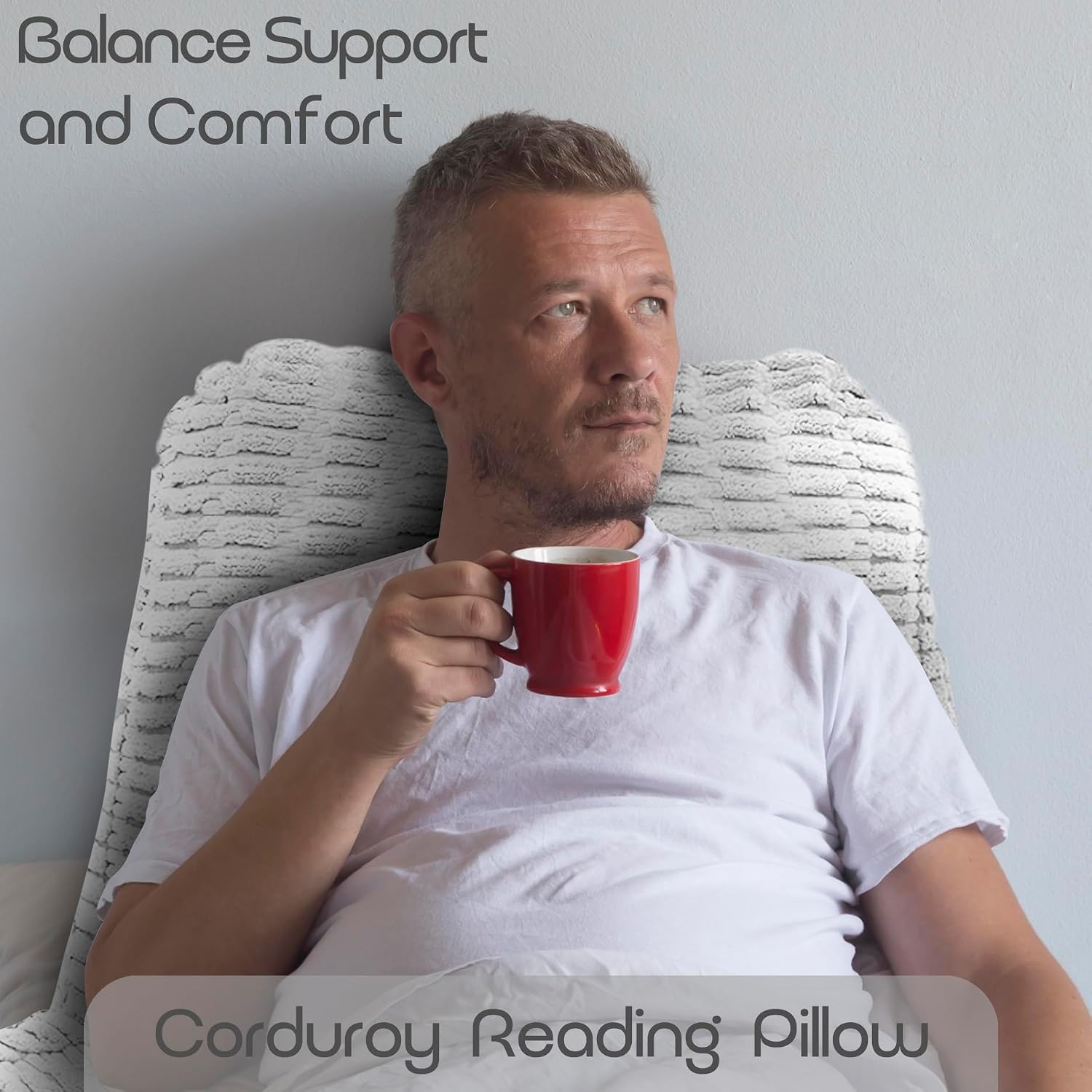 Reading Pillows for Sitting in Bed Adult, Back Rest Pillow for Sitting in Bed and Chair, Back Support Chair Pillow for Couch Support for…