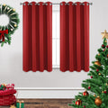 Joydeco Blackout Curtains 63 inch Length 2 Panels Set, Thermal Insulated Long Curtains & Drapes 2 Burg, Room Darkening Grommet Drapes for B…