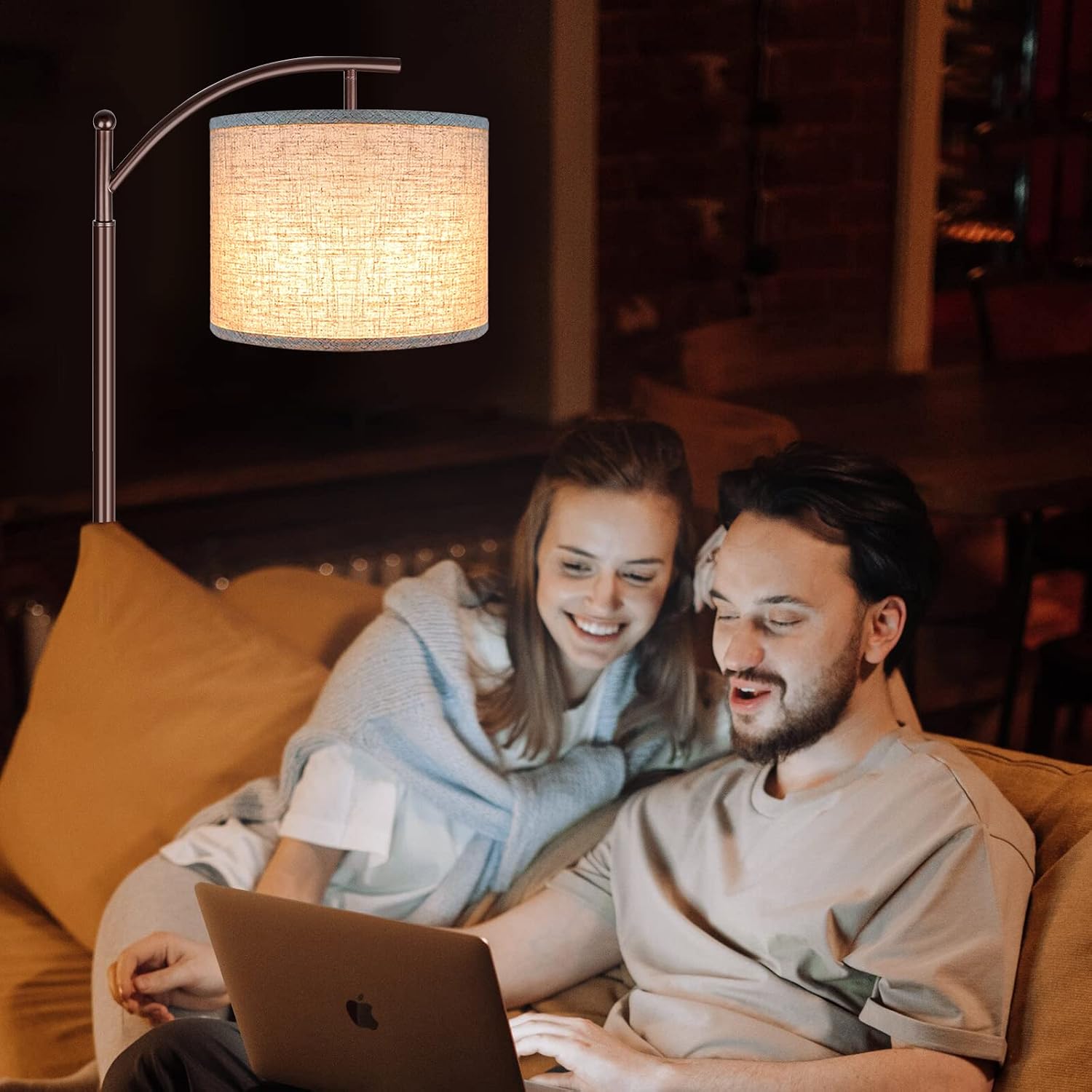 Floor Lamp for Living Room, 4 Color Temperature LED Floor Lamp with Remote Control & Foot Switch, LED Bulb Included, Modern Standing Lamp…