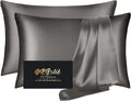 Home Silk Pillowcase 2 Pack, Natural Mulberry Silk Pillow Case, Anti Acne Silk Pillowcase for Hair and Skin, King Size Silk Satin Pillowcas…