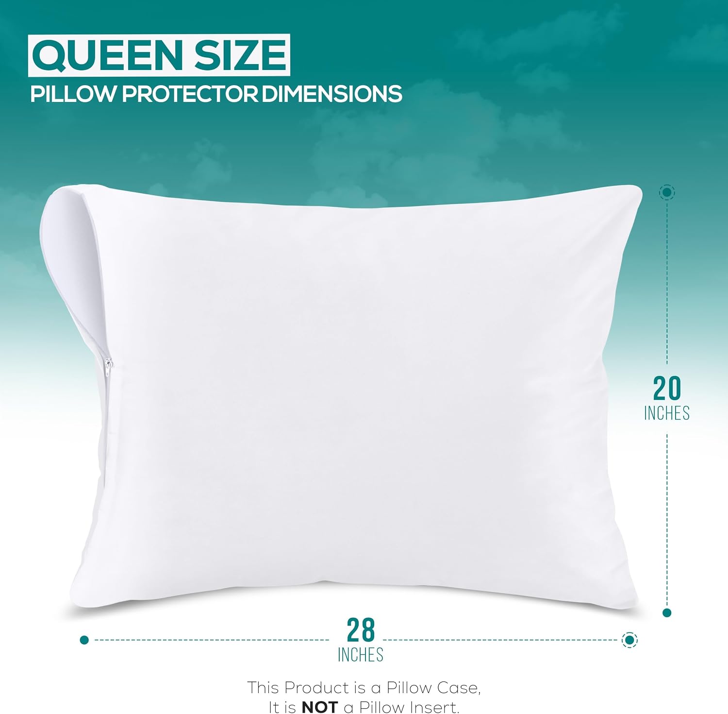 Utopiabedding Set of 8 Pillow Protectors with Zipper Queen Size, Bed Bug and Dust Mite Proof Pillow Covers, Ultra Soft Pillow Encasements,…