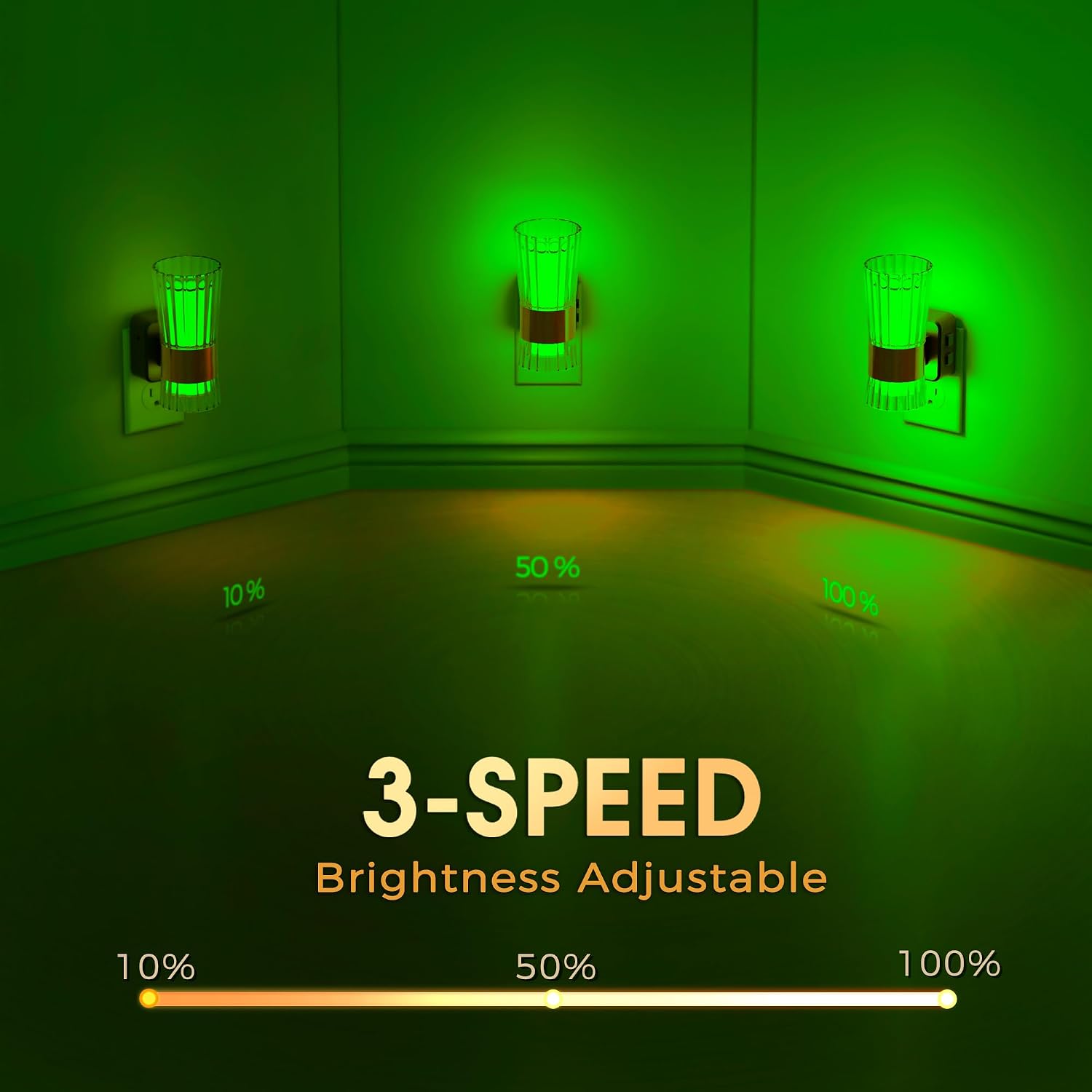 Briignite Night Light, Night Lights Plug into Wall, RGB Color LED NightLight with Dusk to Dawn Sensor, 180° Rotating Night Lights…
