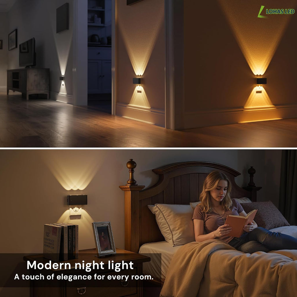 L LOHAS LED Night Light, Dimmable Modern LED Night Lights Plug into Wall, Dusk to Dawn Sensor Night Lights for Kid, 2000K/3000K/5000K…
