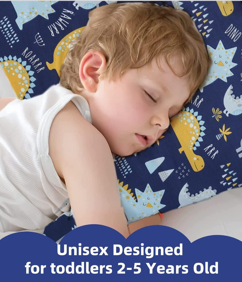 Kid Toddler Pillowcase,2 Packs 100% Cotton Pillow Cover for Kids Bedding,14x20 Pillowslip Case Fits Pillows Sized 13x18 or 14x19, Envelope…
