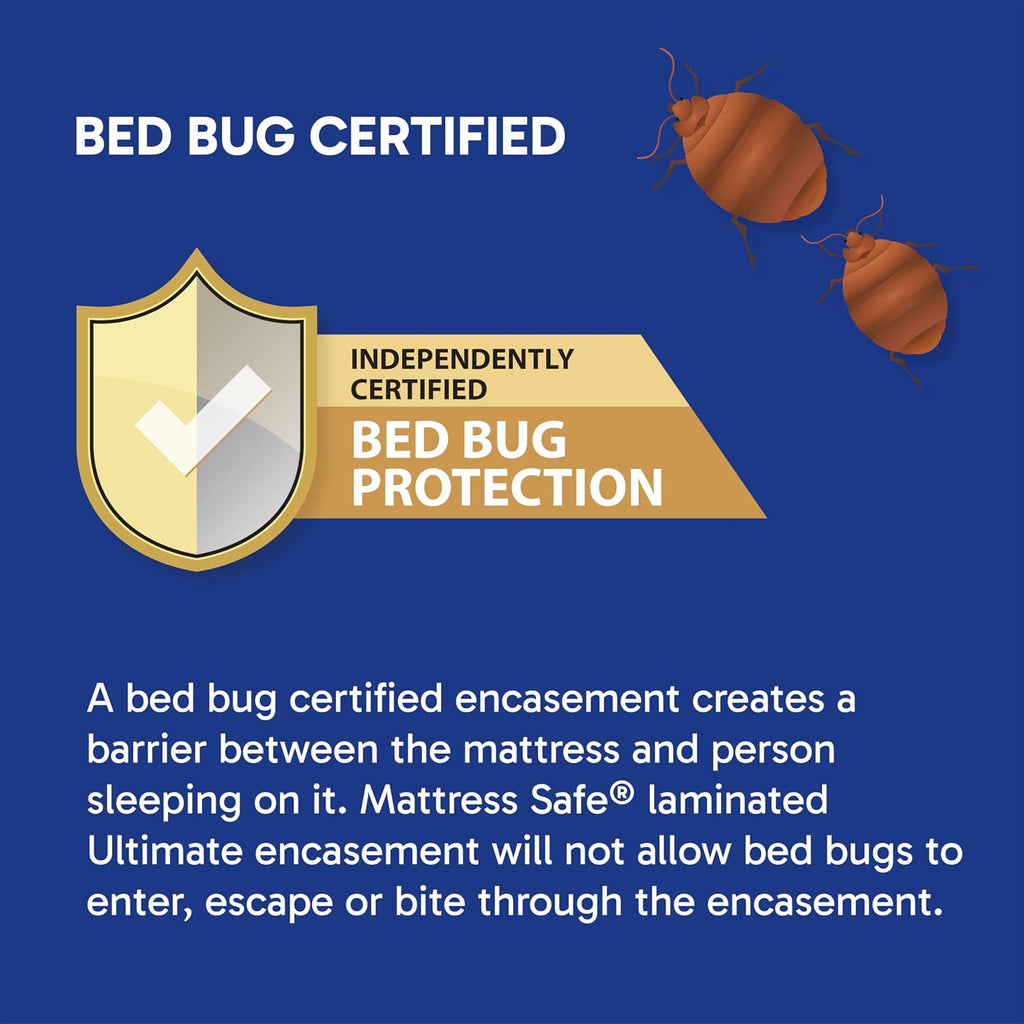 MattressSafe Mattress Safe® KleenCover® PillowSafe® Pillow Protector – Queen 21x31”, Waterproof, Hypoallergenic, Certified Bed Bug Protecti…