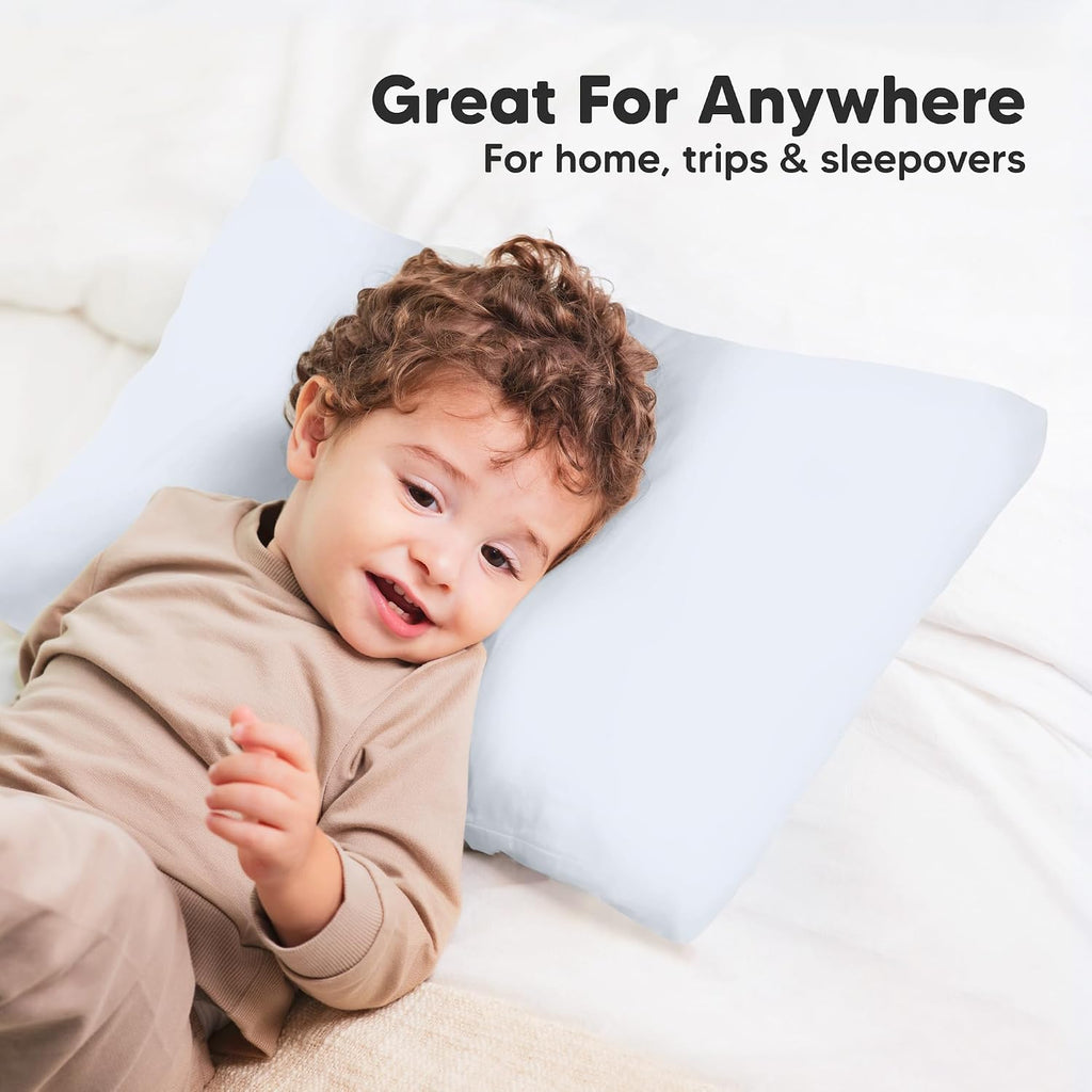 KeaBabies Toddler Pillowcase 13"x18" - Organic Cotton Toddler Pillowcase for Kids, Boys, Girls, Soft & Durable Cotton Cover for Miniature…
