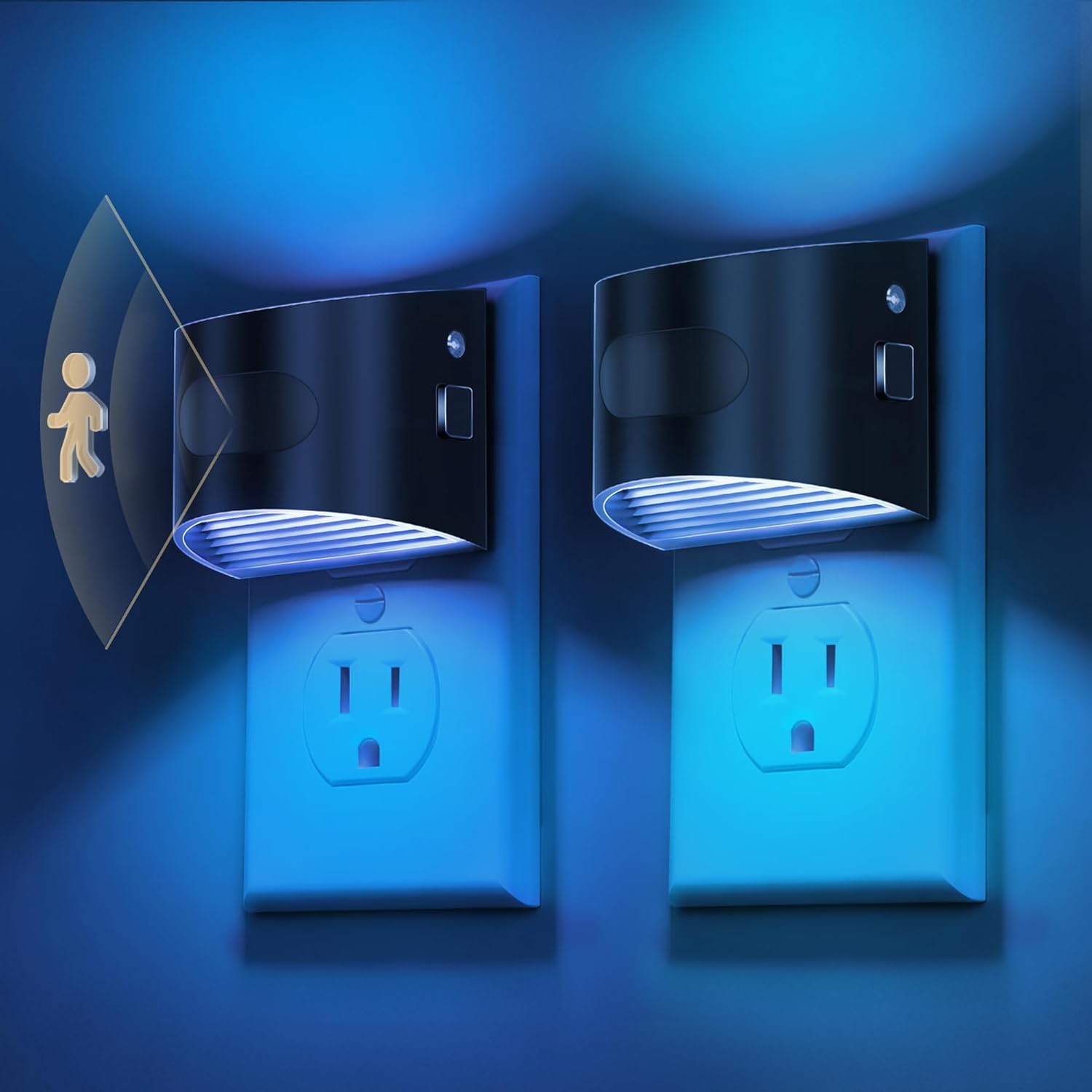 L LOHAS LED Night Light with Motion Sensor & Dusk to Dawn Sensor, Night Lights Plug into Wall with 30-100lm Adjustable Brightness…
