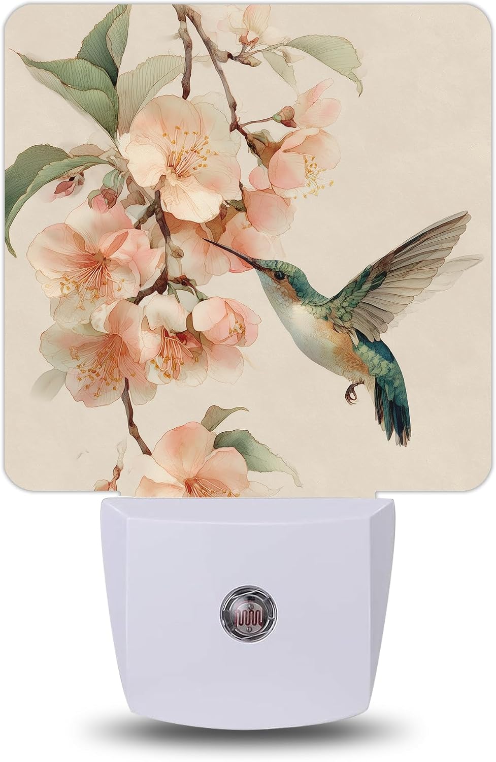 Hummingbird Cherry Blossom Night Lights Plug into Wall, Night Light for Bedroom Bathroom Hallway Kitchen, Auto Dusk to Dawn Sensor…