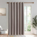 IGEMAEVE Blackout Curtains Customsize for Bedroom,100% Black Out Curtains 1 Panel Thermal Insulated Room Darkening Drapes Beige Grommet…