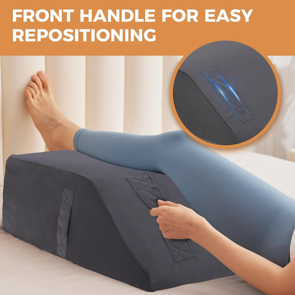 EnjoyaBetterLifeFromHere BIEEZZK Leg Pillow Elevation Blood Circulation, Leg Elevating Pillows for After Surgery, Sleeping, Memory Foam Wed…