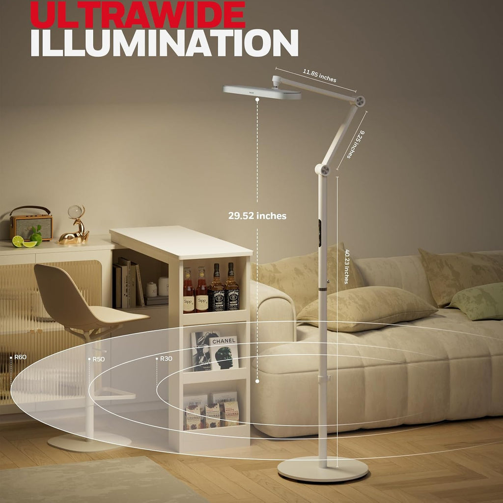 HoneywellAirComfort Honeywell LED Floor Lamp Mordern - 05D01 SunturaluxTM Dimmable Floor Lamp for Living Room Standing Lamp, Eye-Caring Stan…