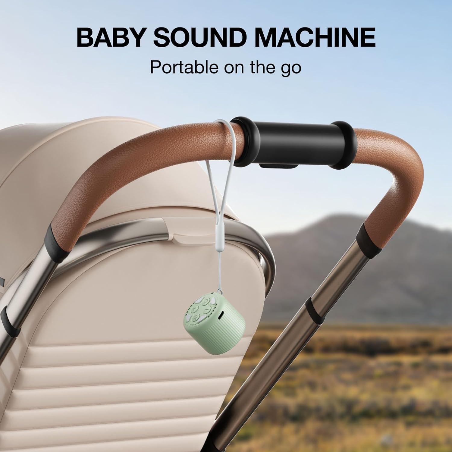 White Noise Machine Baby Portable Sound Machine, LEICEX Travel Sound Machine,15 Non-Looping Sound Timer and Memory Play, Mini White Noise…