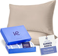 KickoffHome Kickoff Viscose Bamboo Pillowcase, Queen, Set of 2, 100% Organic Hidden Zippered Viscose Bamboo Pillow Case Queen Size, Cooling…