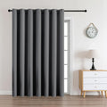 CUCRAF Custom Light Grey Blackout Curtains 1 Panel Set, Thermal Insulated Grommet Room Darkening Curtain for Living Room Bedroom, Light…