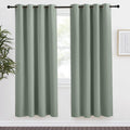 NICETOWN Blackout Greyish Green Curtain 78 inch Length for Bedroom, W55 x L78, 1 Panel, Thermal Insulated Grommet Room Darkening Window…