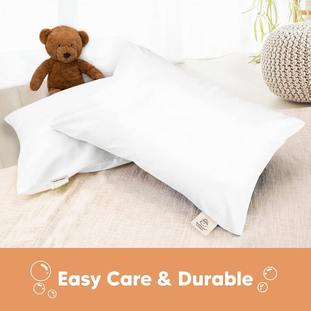 KeaBabies Toddler Pillowcase 13"x18" - Organic Cotton Toddler Pillowcase for Kids, Boys, Girls, Soft & Durable Cotton Cover for Miniature…