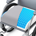 Wheelchair Seat Cushion for Pressure Relief, Cooling Gel Memory Foam Chair Cushion with Slope-Edge Design, Coccyx Support for Tailbone…