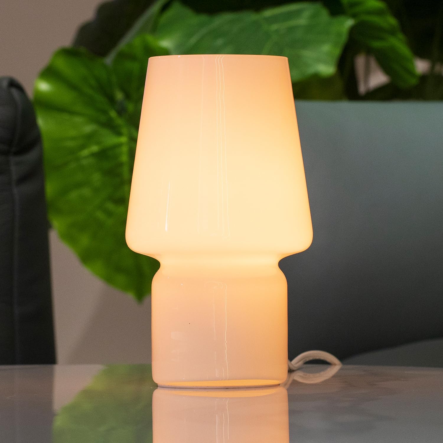 Mushroom Lamp, Mother's Day Gifts, Small Table Lamp, Cute Nightstand Kitchen Mini Lamp, Glass Table Lamp, Suitable for Bedrooms, Kitchens…
