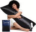 MR&HM Satin Body Pillow Cover, Soft and Breathable Body Pillow Case with Envelope Closure, Cooling and Silky Long Pillowcase for Hair and…