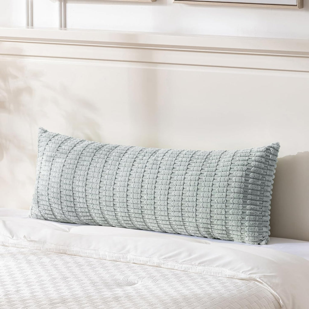 Fancy Homi Decorative Throw Pillow Covers for Bed Couch Bedroom Bench, Soft Corduroy Solid Pillow Case, Rustic Farmhouse Boho Room…