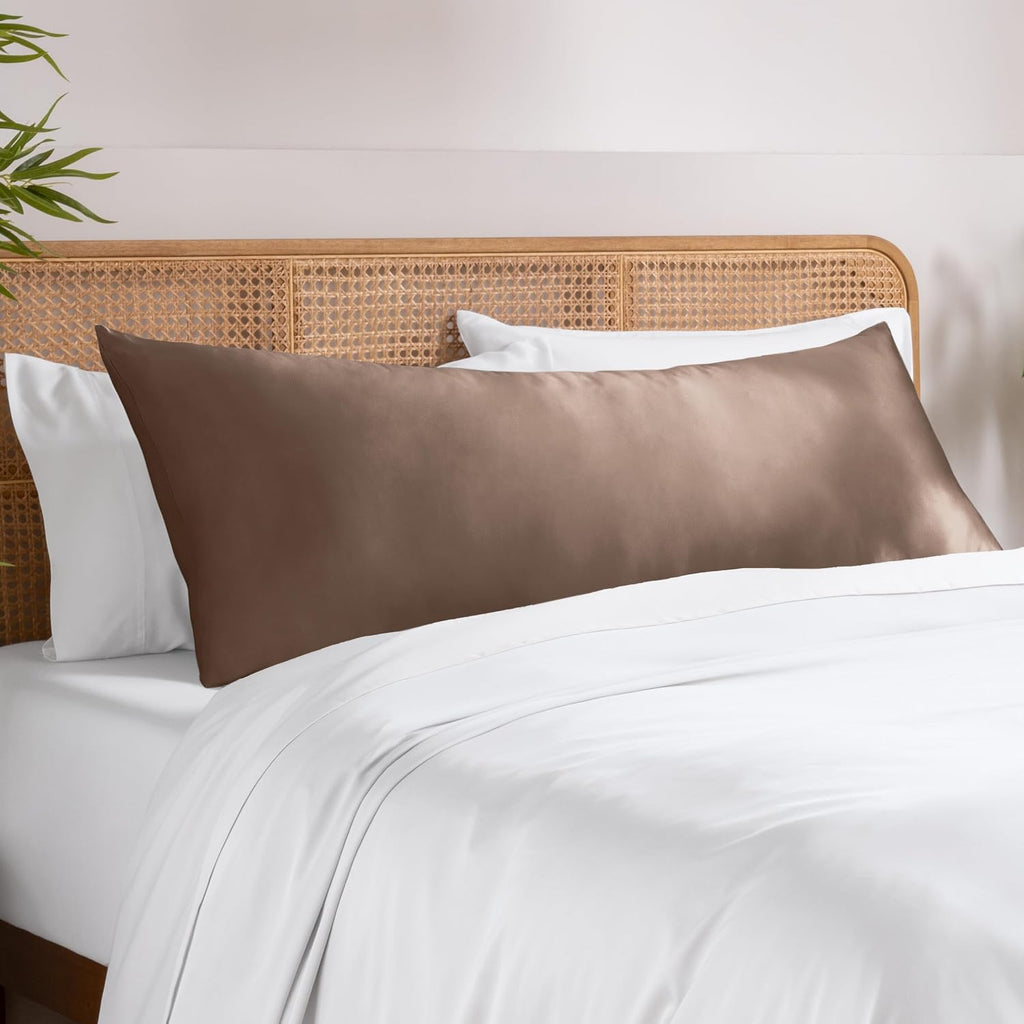 BareHome Bare Home 100% Rayon Made from Bamboo Luxury Body Size Cooling Pillowcase - Breathable - Easy Fit - Soft Bedding & Pillowcase (Bod…