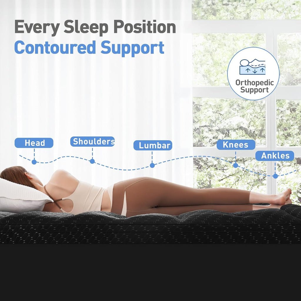 Dual Layer 3 Inch Memory Foam Mattress Topper Full Size, 2 Inch Cooling Gel Memory Foam Plus 1 Inch Pillow Top Mattress Pad Cover, with…