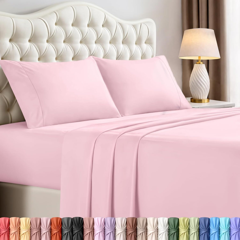 Utopiabedding Utopia Bedding Full Size Sheet Set – 4 Piece Bed Sheets, Soft and Breathable Microfiber, Includes 1 Fitted Sheet, 1 Flat Shee…