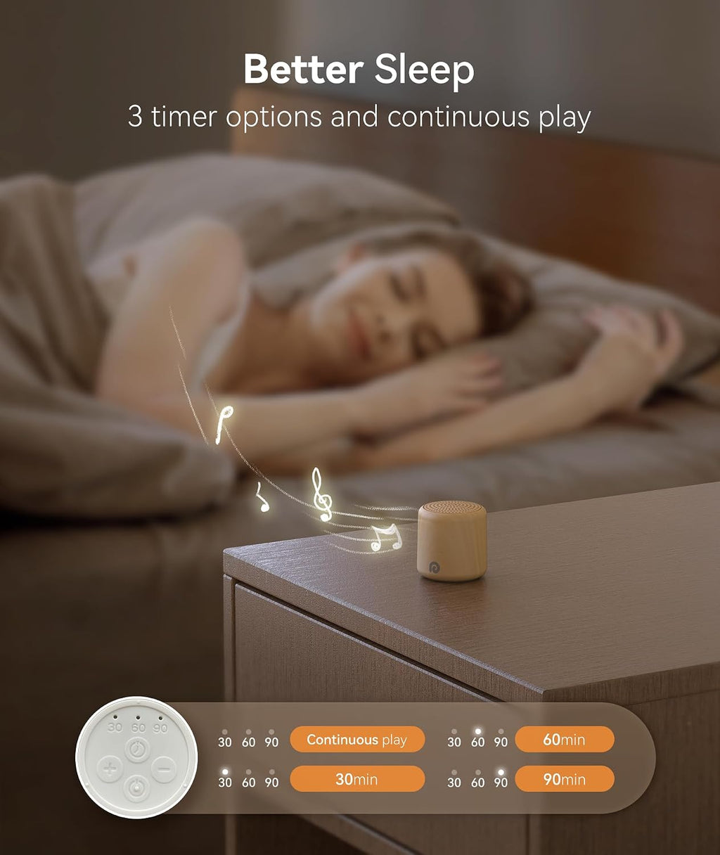 Dreamegg Sound Machine for Baby&Adults - Travel Sound Machine for Sleep, Features Powerful Battery, Egg-Sized, 16 Soothing Sounds, Timer…