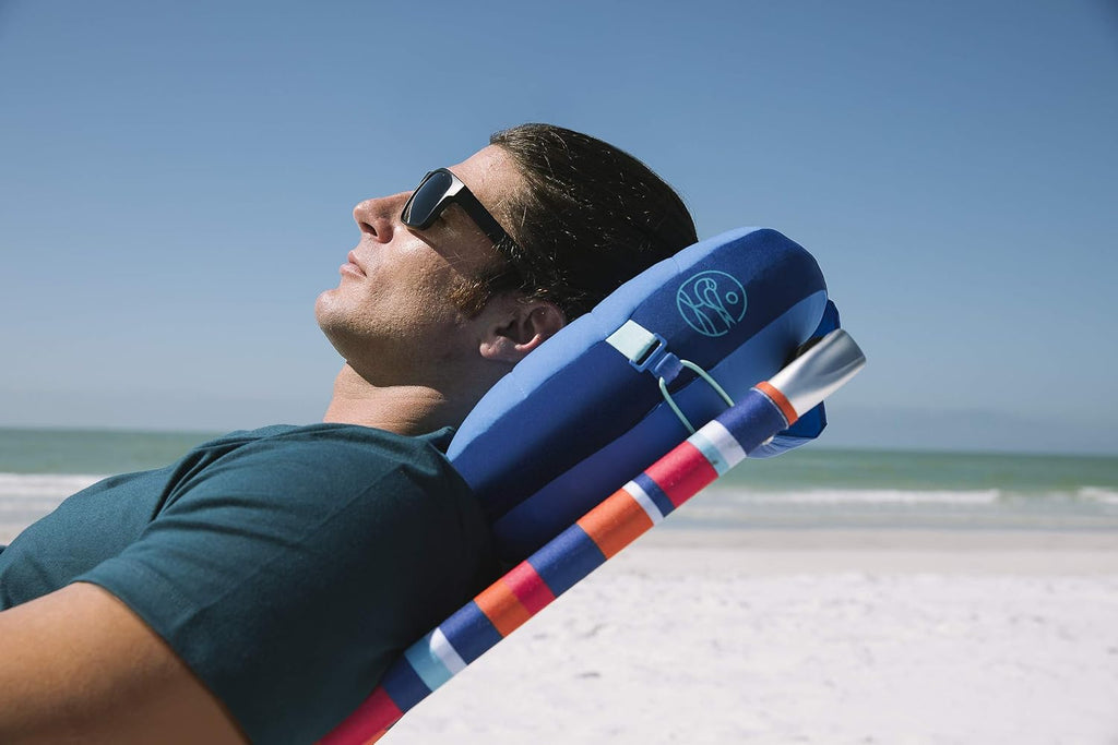 Ballast Beach Pillow – Comfy, Durable & Compact, Stays Put on Windy Beaches with Patented Sand Pouch, Inflatable Pillow for Beaches…