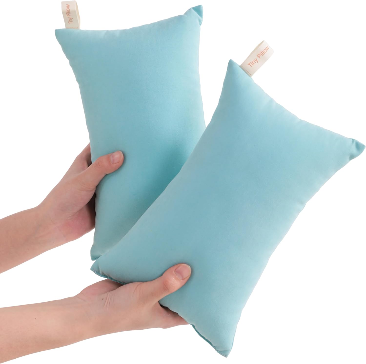 Ntbay Tiny Pillows, Down Alternative 7"x11" Microfiber Mini Pillow for Travel, Pets, Soft Machine Washable Small Pillows for Neck, Wrist, L…