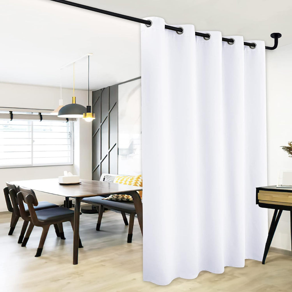 NICETOWN Sliding Door Curtain Window Treatment, Energy Smart Thermal Insulated Extra Wide Solid Blackout Curtain Drape for Patio Door…