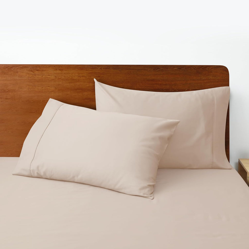 ShunjieHome 100% Egyptian Cotton Pillow Cases Set of 2, Standard Size 400 Thread Count Cooling Pillowcases, Soft and Breathable Pillow Covers…