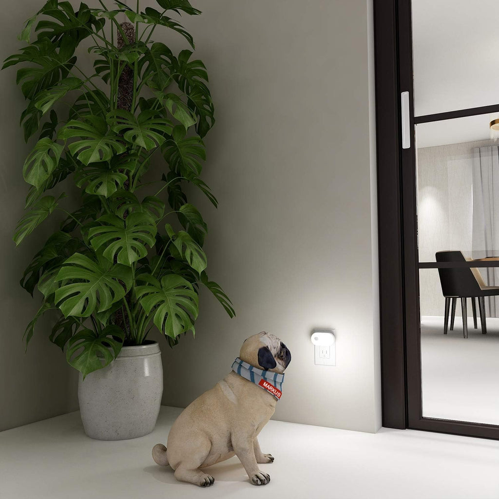 Lyridz 120LM Ultra Bright Plug-in Motion Sensor Night Light, Stepless Dimmable LED Nightlight, Always-On and Auto-Off, for Hallway…
