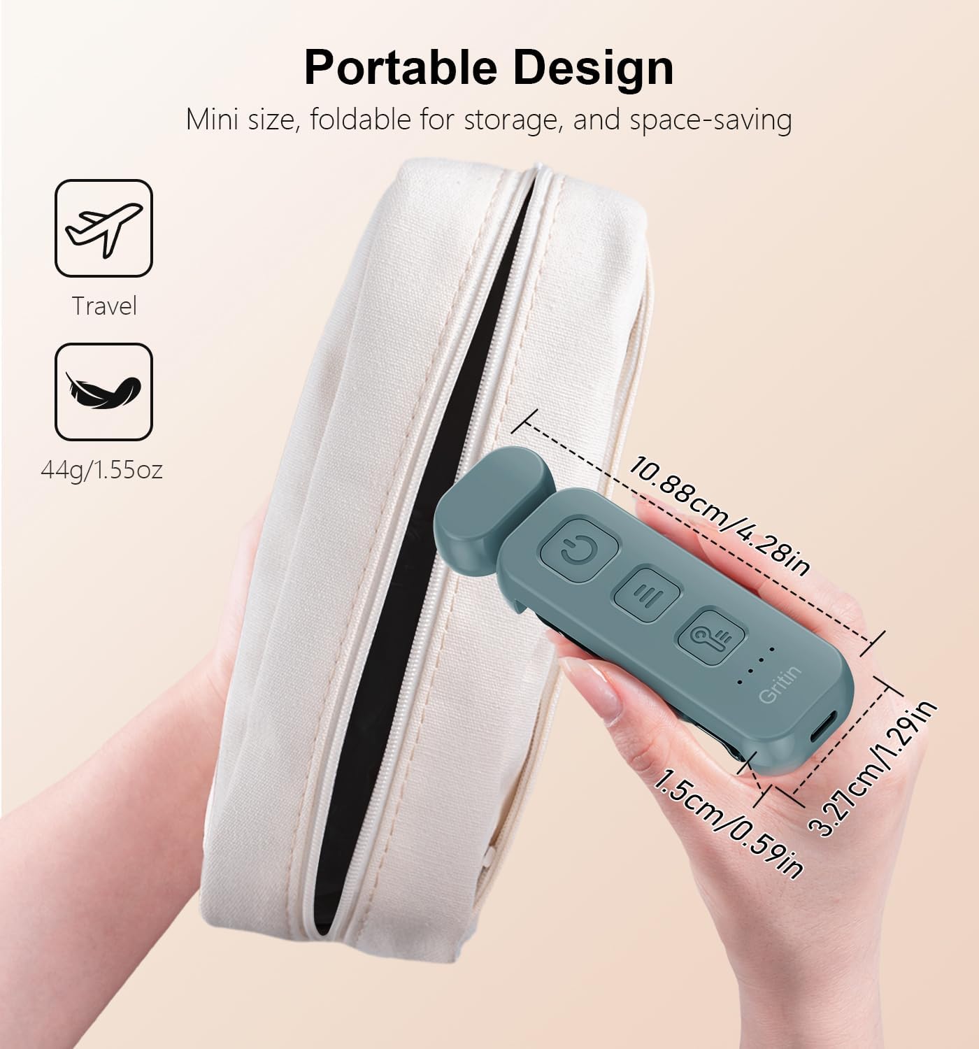 Gritin Reading Light, Rechargeable Book Light for Reading in Bed - Eye Caring 3 Color Temperatures,5-Level Dimmable Brightness, Long…